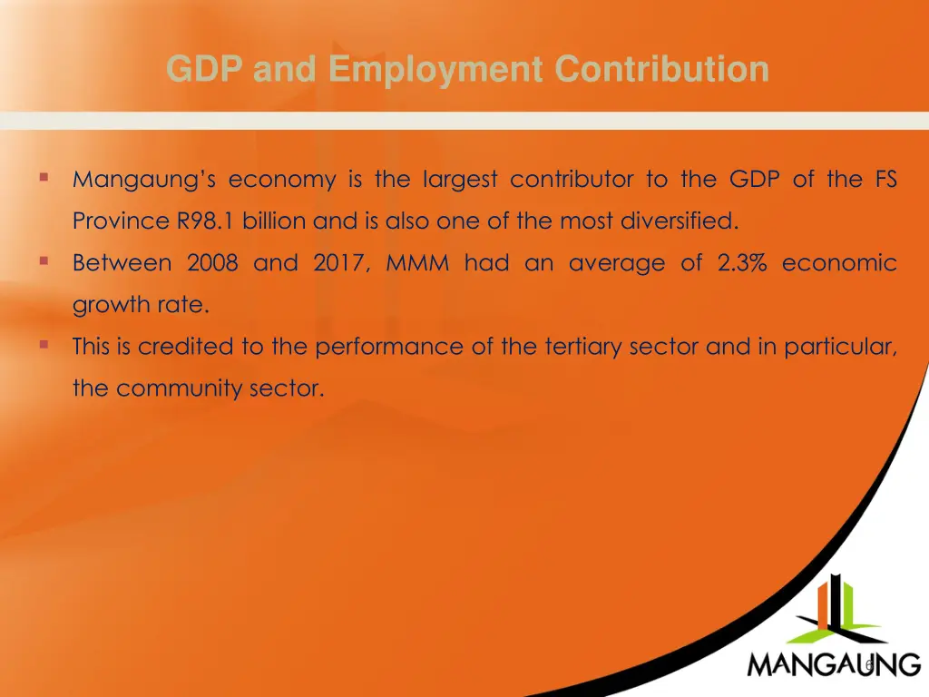 gdp and employment contribution