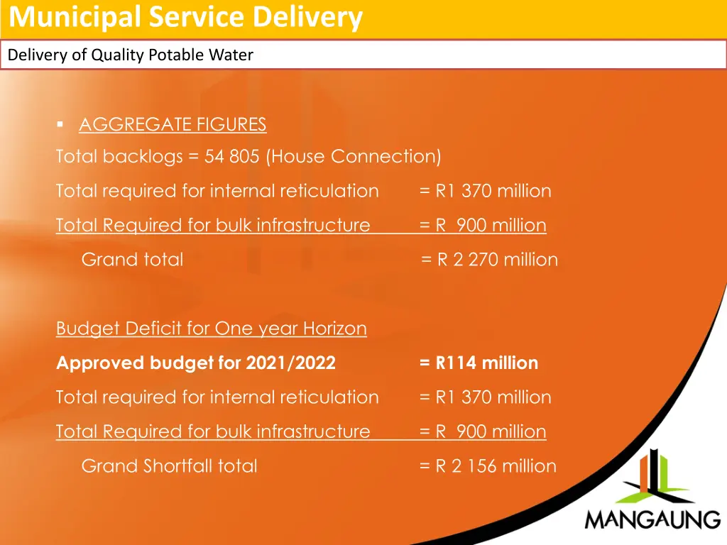 municipal service delivery 2