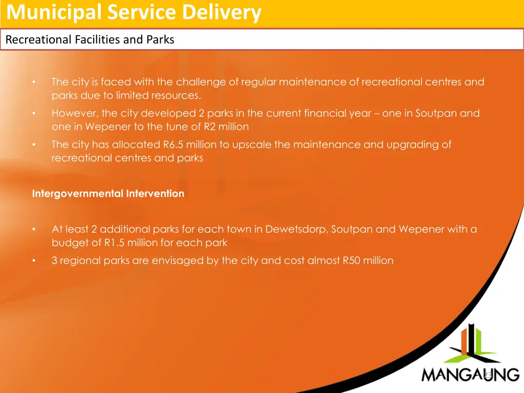 municipal service delivery 8