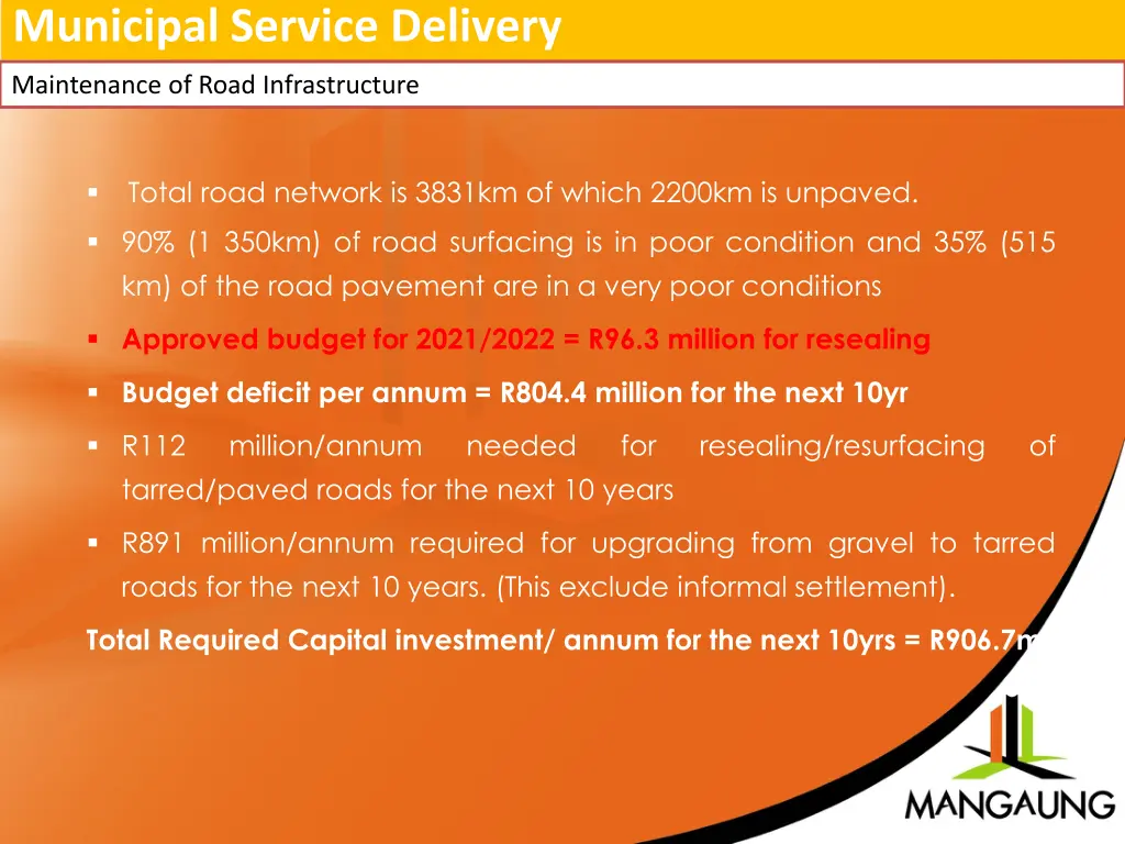 municipal service delivery