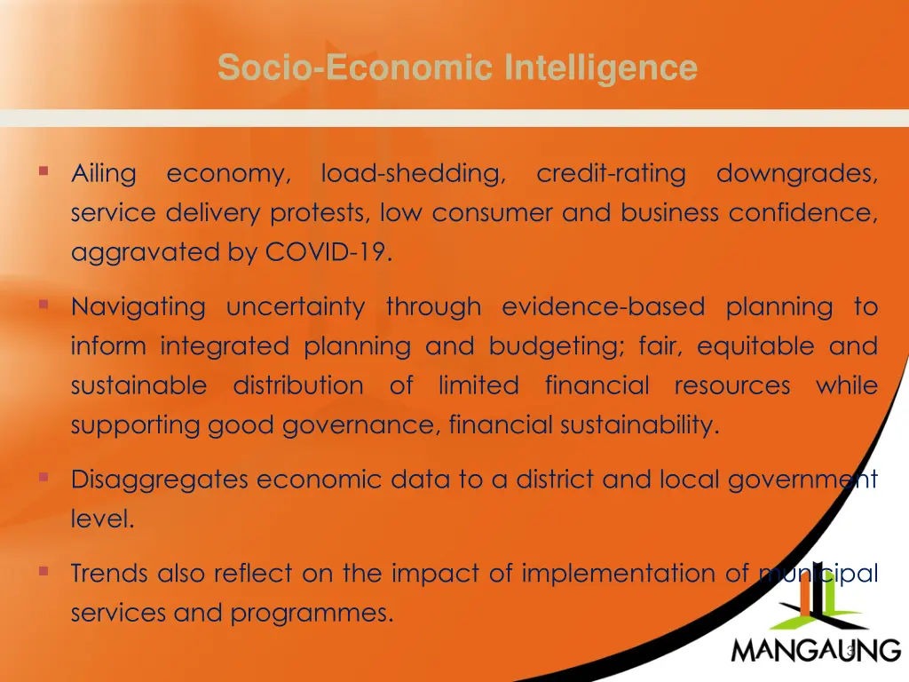 socio economic intelligence