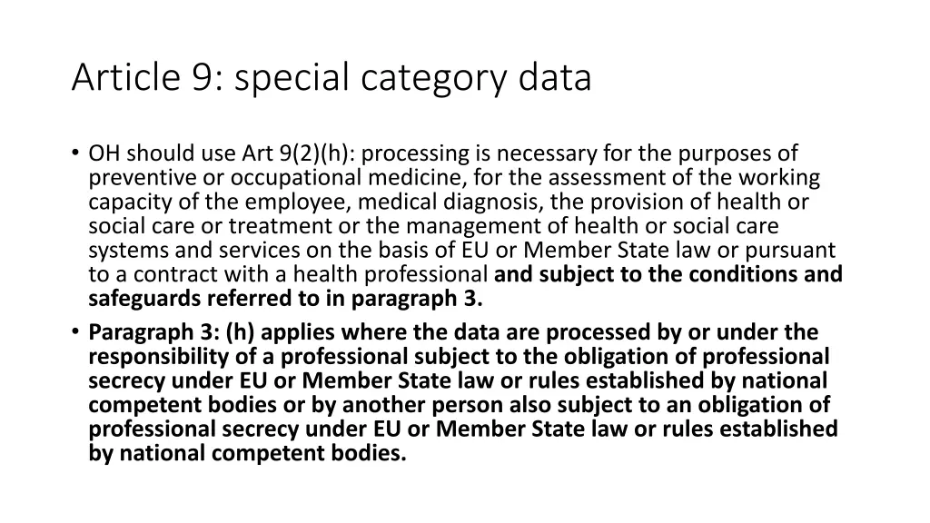 article 9 special category data