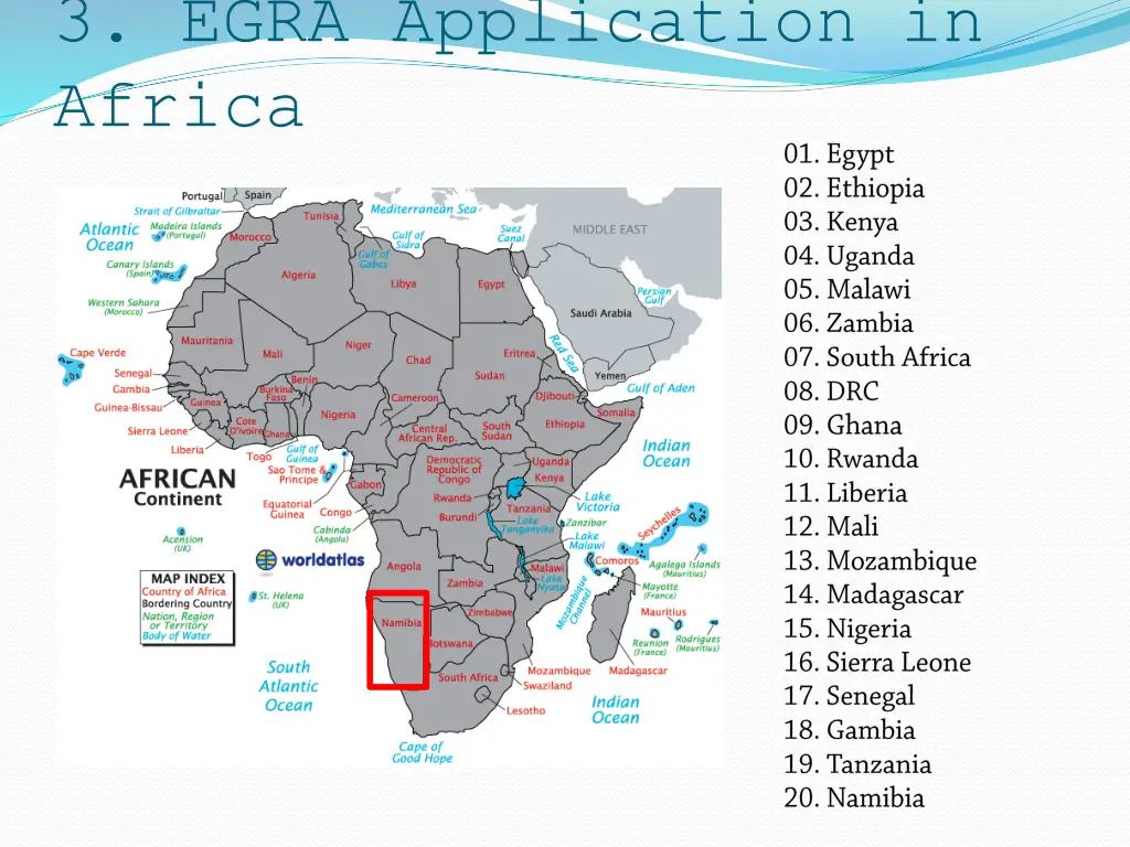 3 egra application in africa