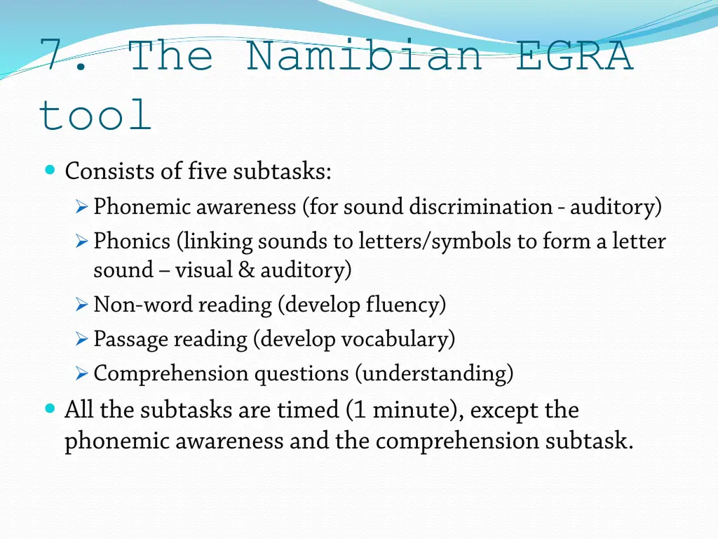 7 the namibian egra tool