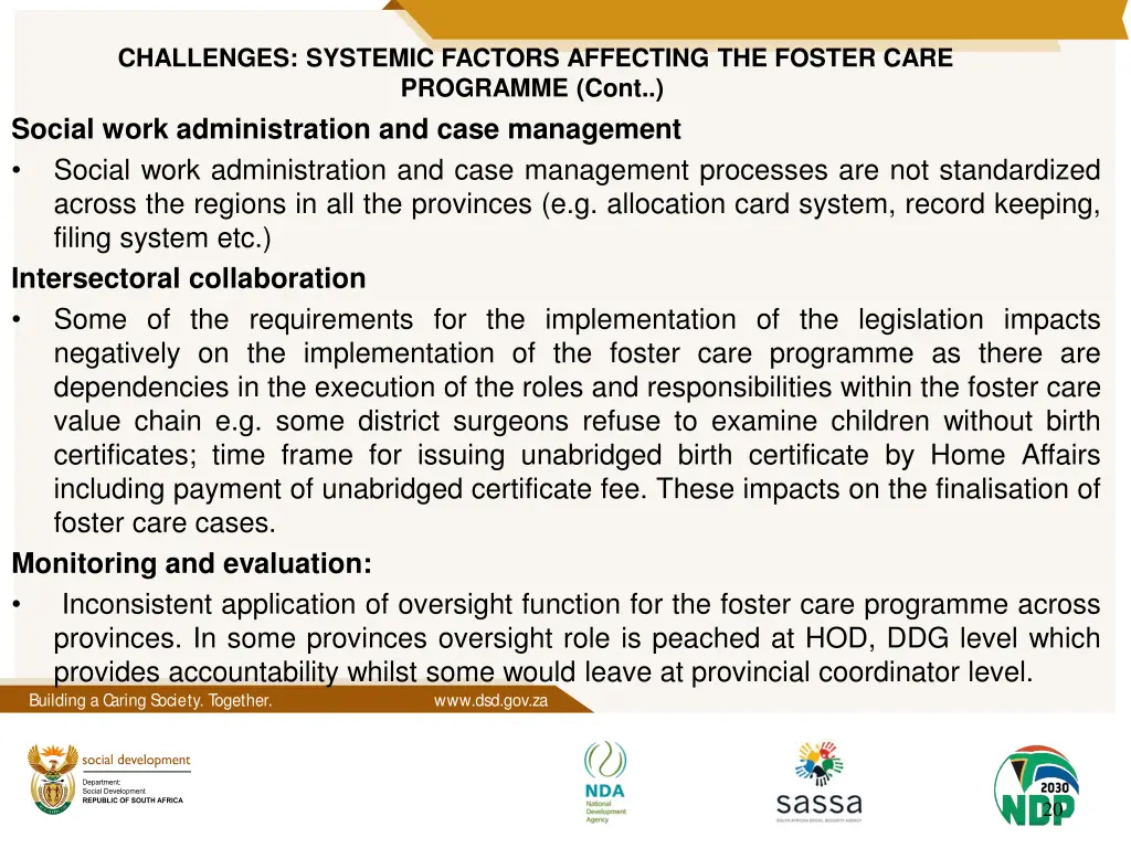 challenges systemic factors affecting the foster