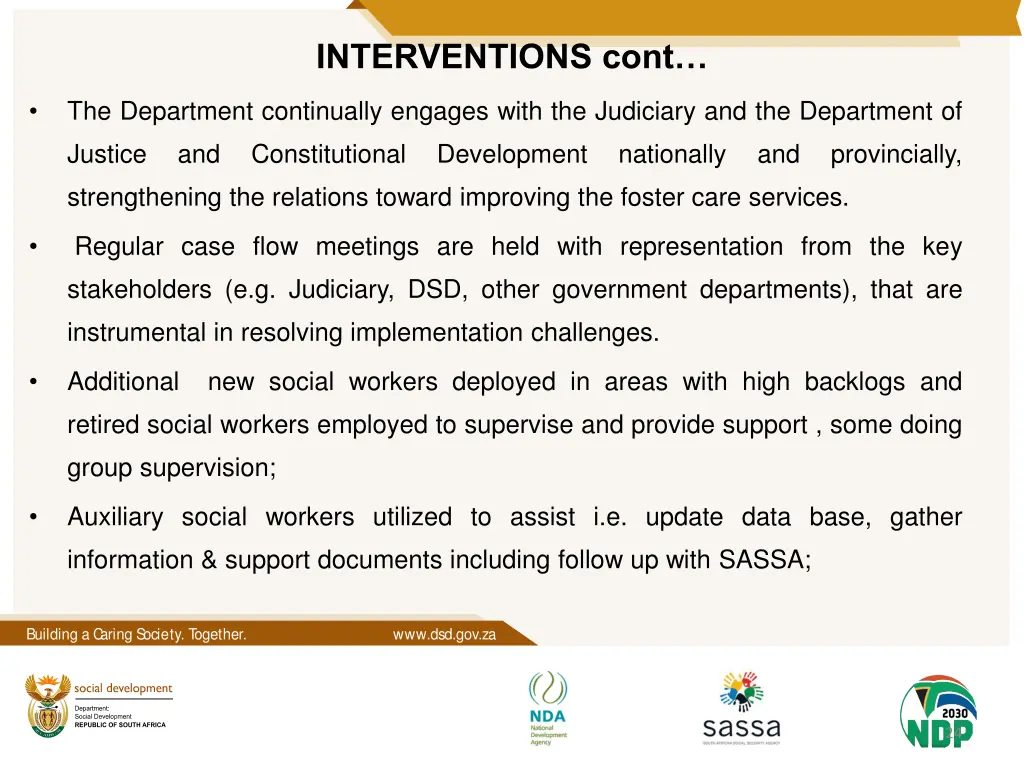 interventions cont