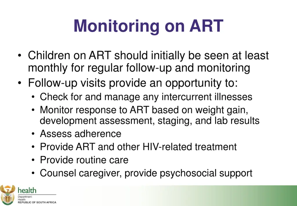 monitoring on art