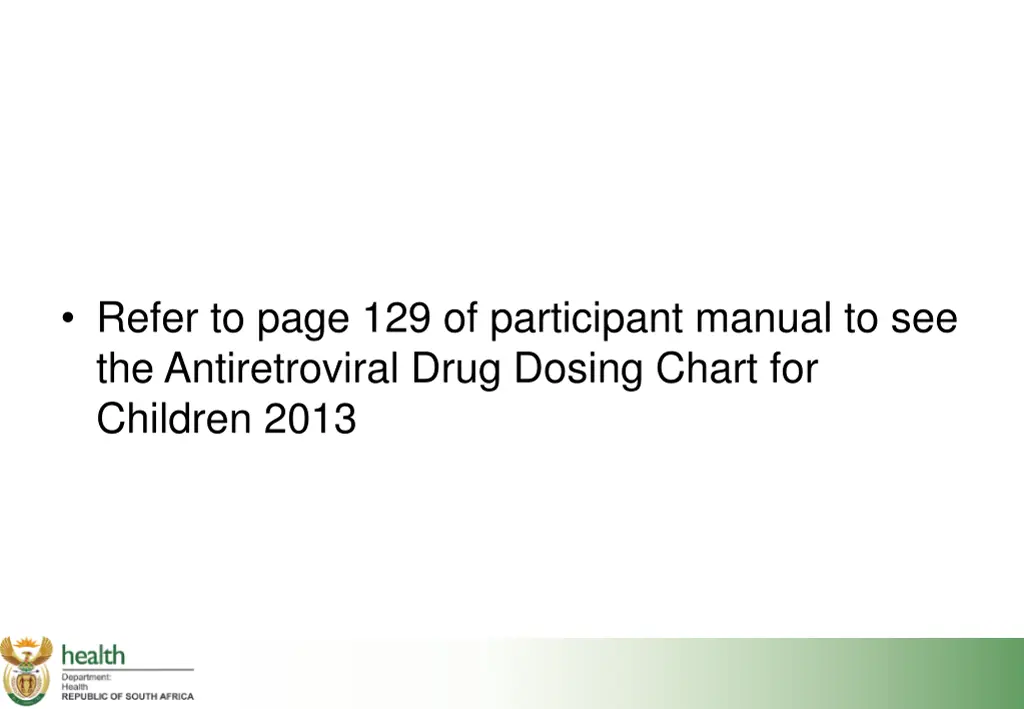 refer to page 129 of participant manual