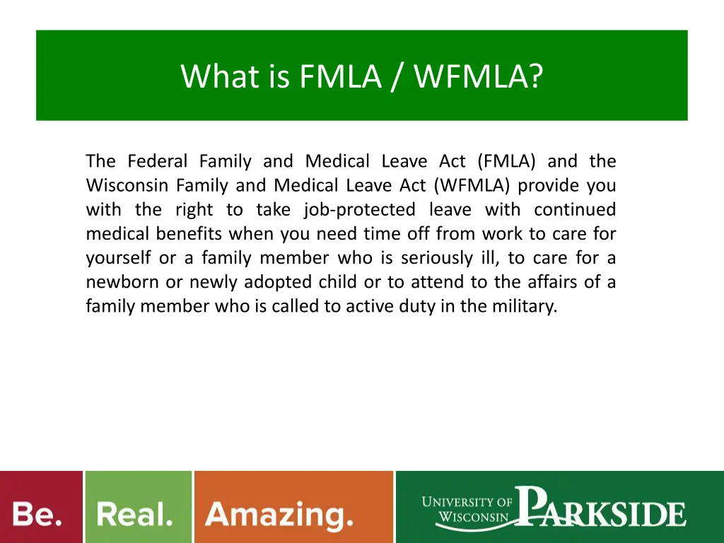 what is fmla wfmla