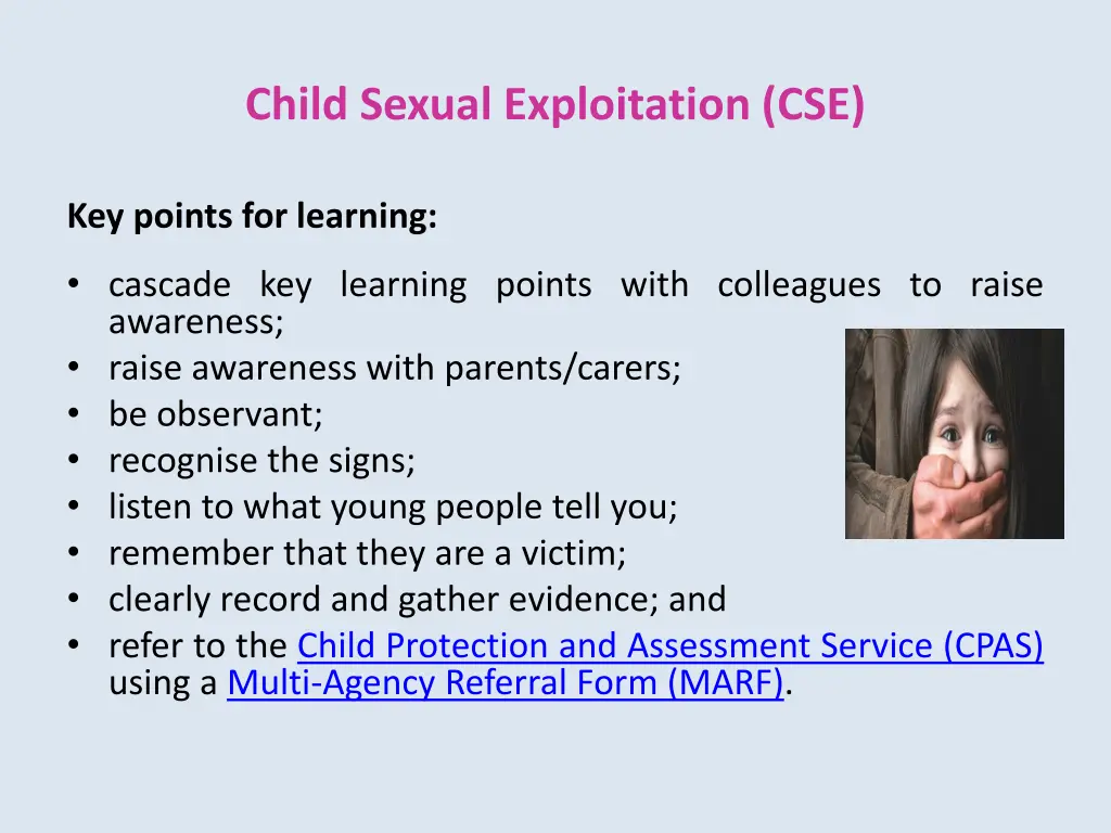 child sexual exploitation cse 5