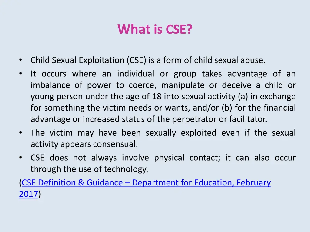 what is cse