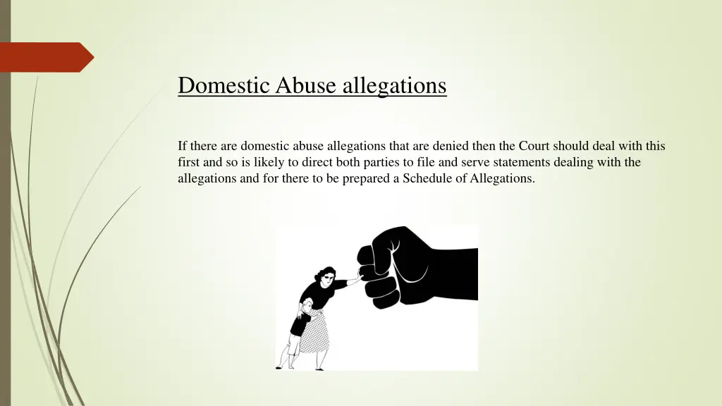 domestic abuse allegations