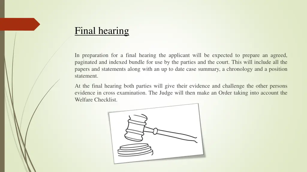 final hearing