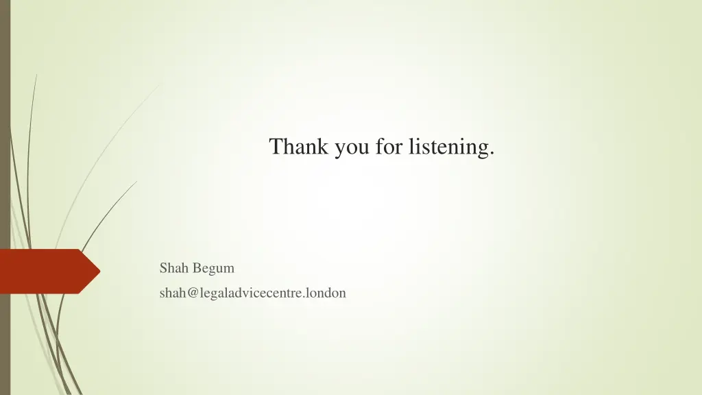 thank you for listening