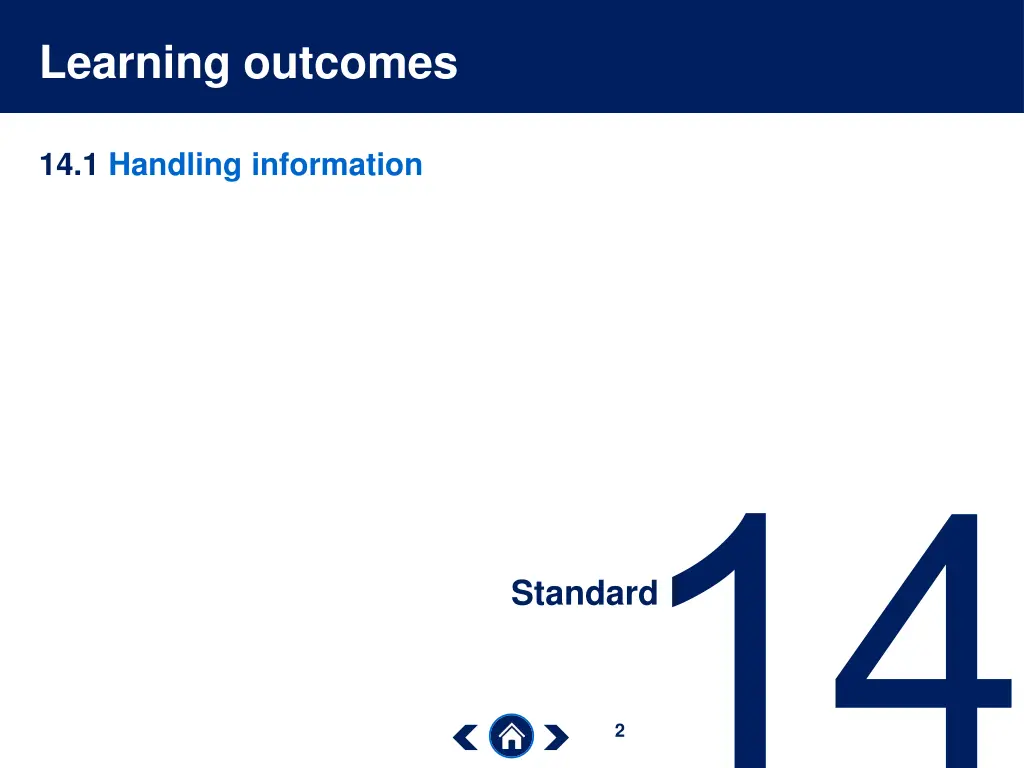 learning outcomes