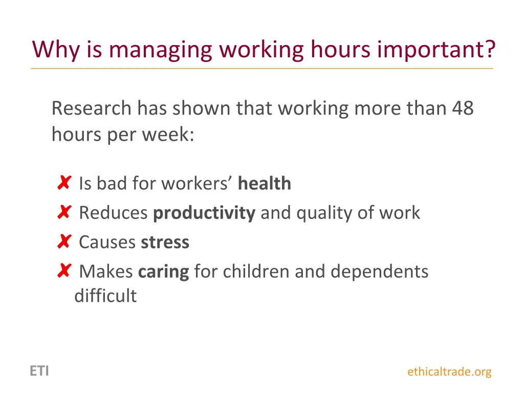 why is managing working hours important