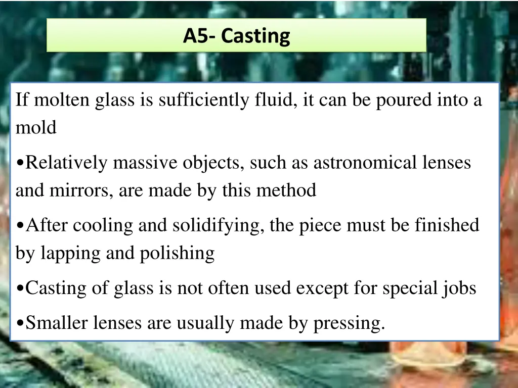 a5 casting