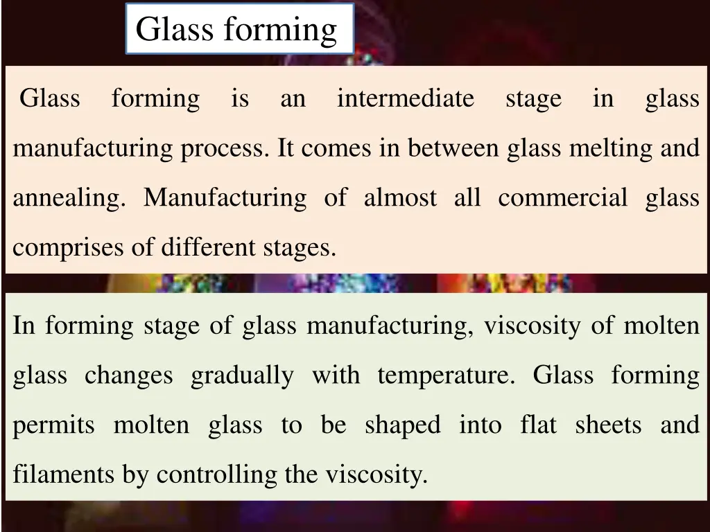 glass forming