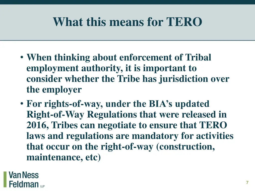 what this means for tero