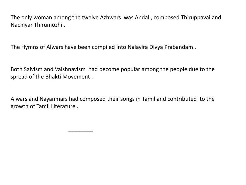 the only woman among the twelve azhwars was andal