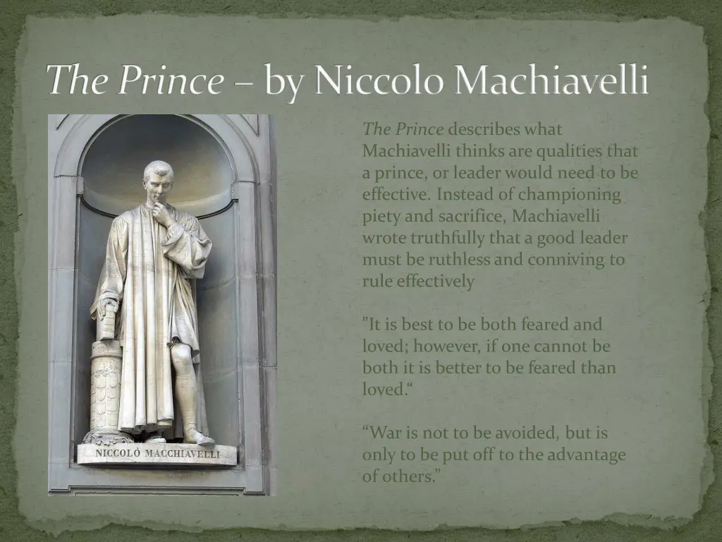 the prince by niccolo machiavelli