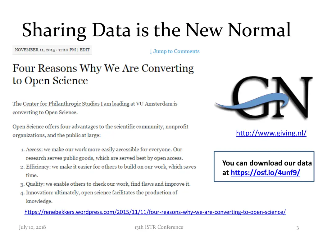 sharing data is the new normal