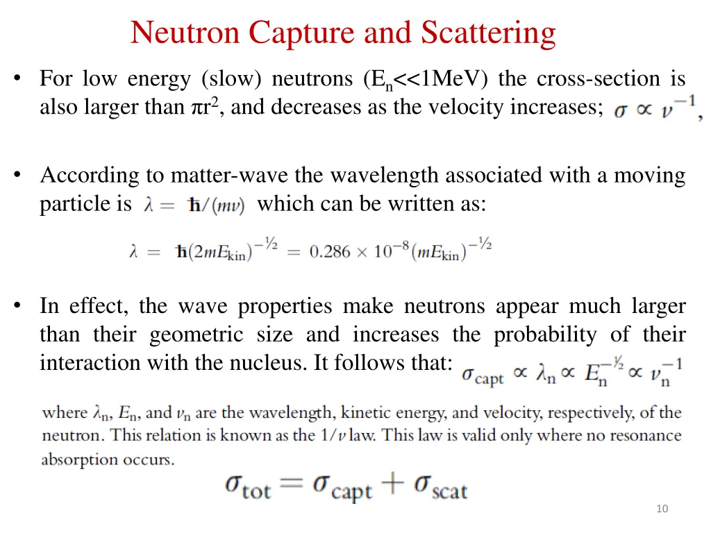 neutron capture and scattering 1