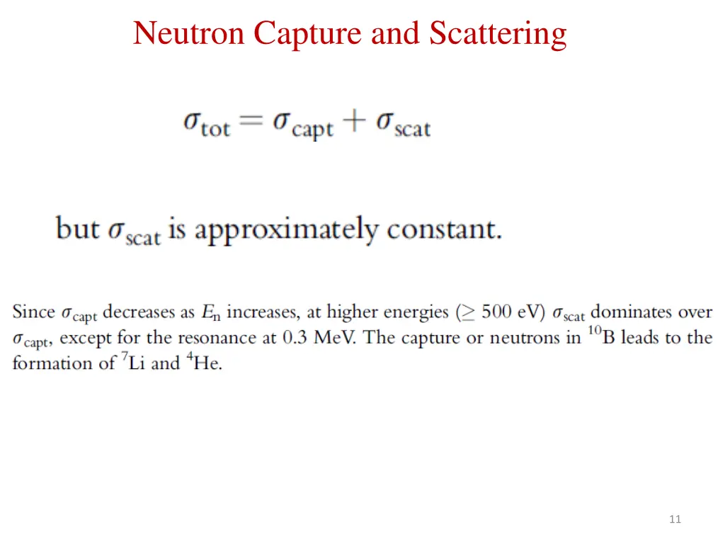 neutron capture and scattering 2