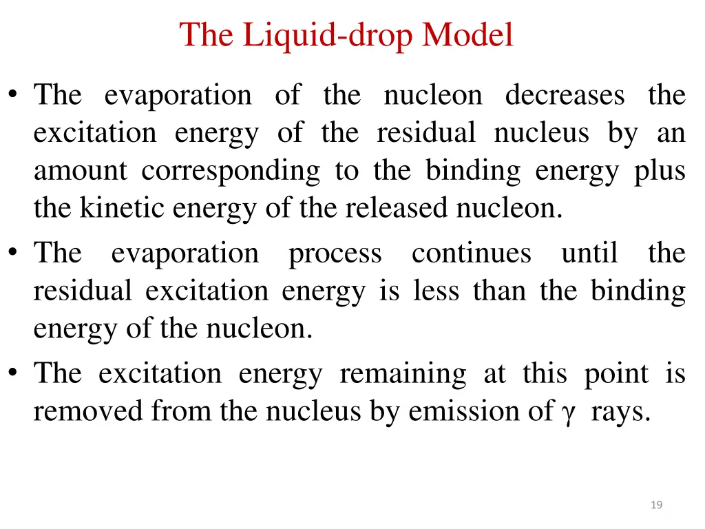 the liquid drop model 3