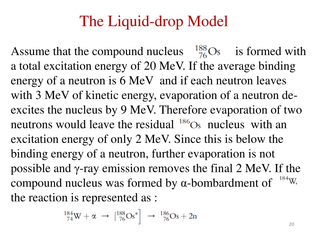 the liquid drop model 4