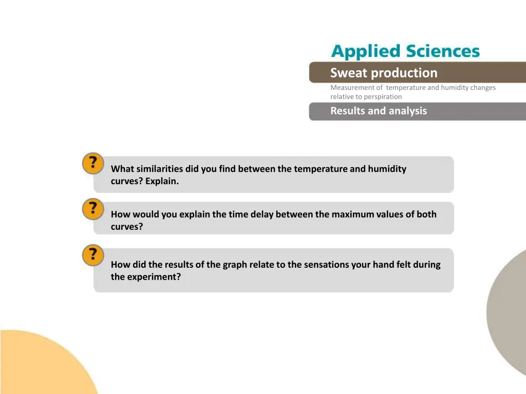 sweat production measurement of temperature 14