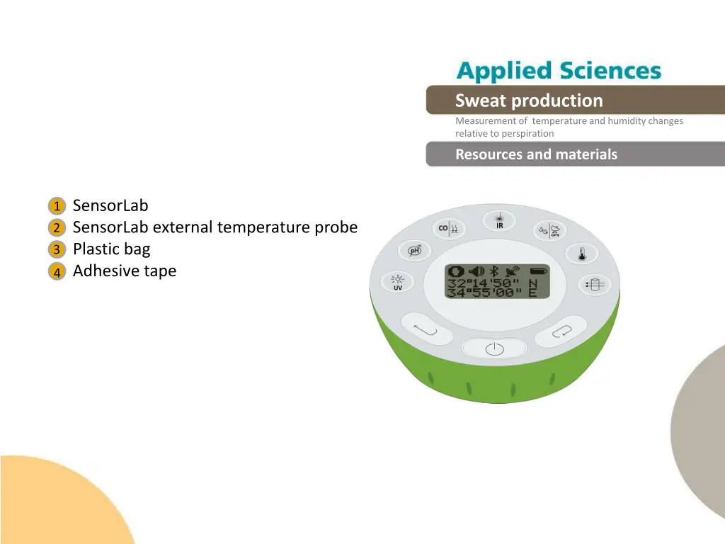 sweat production measurement of temperature 7