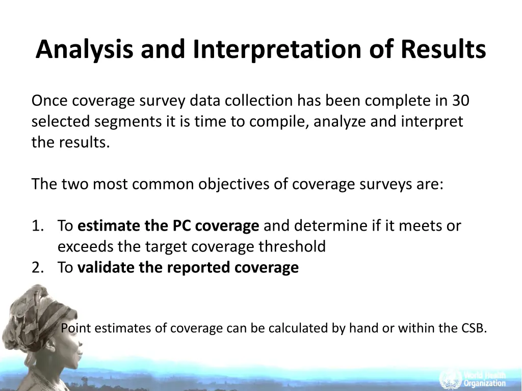 analysis and interpretation of results