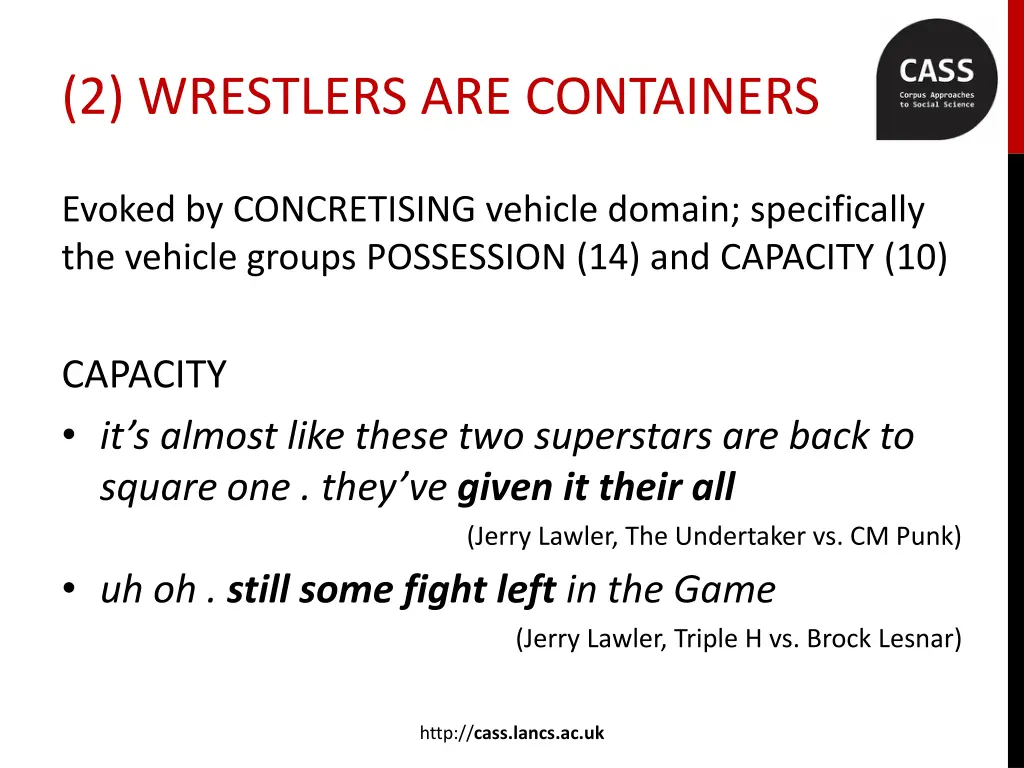 2 wrestlers are containers 1