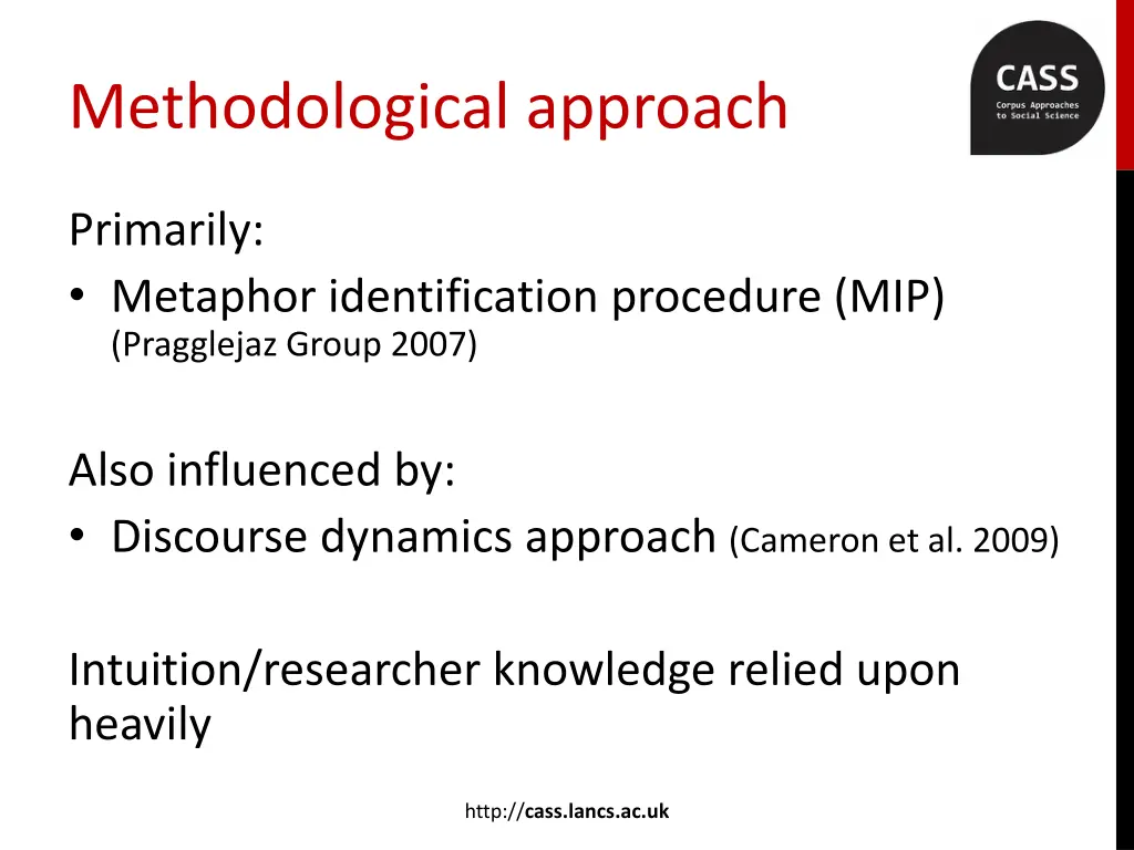 methodological approach