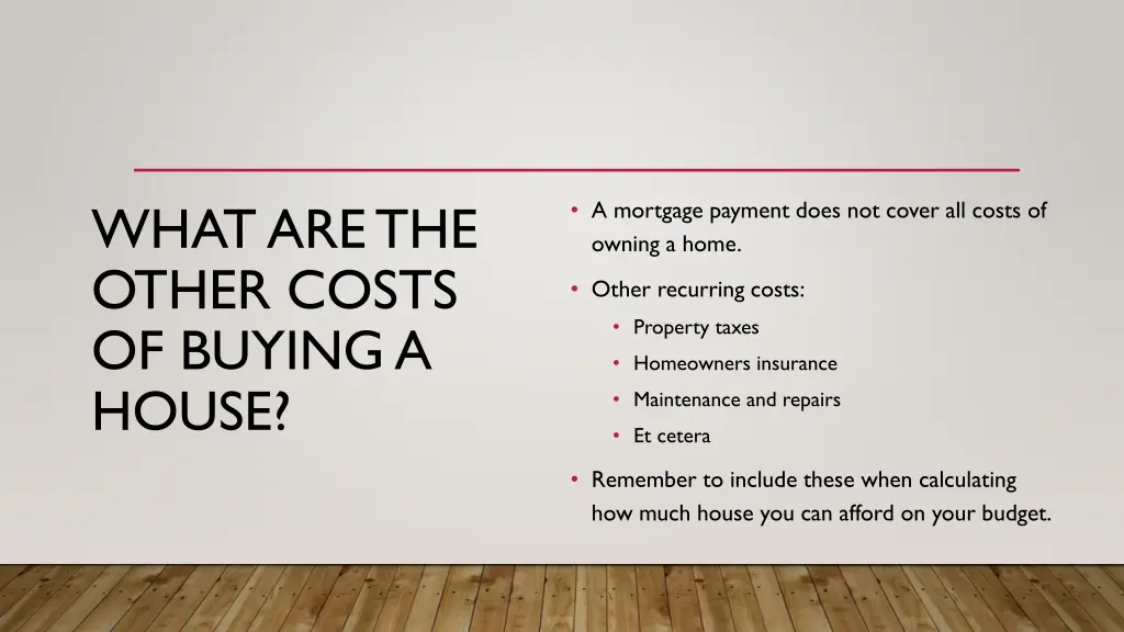 what are the other costs of buying a house