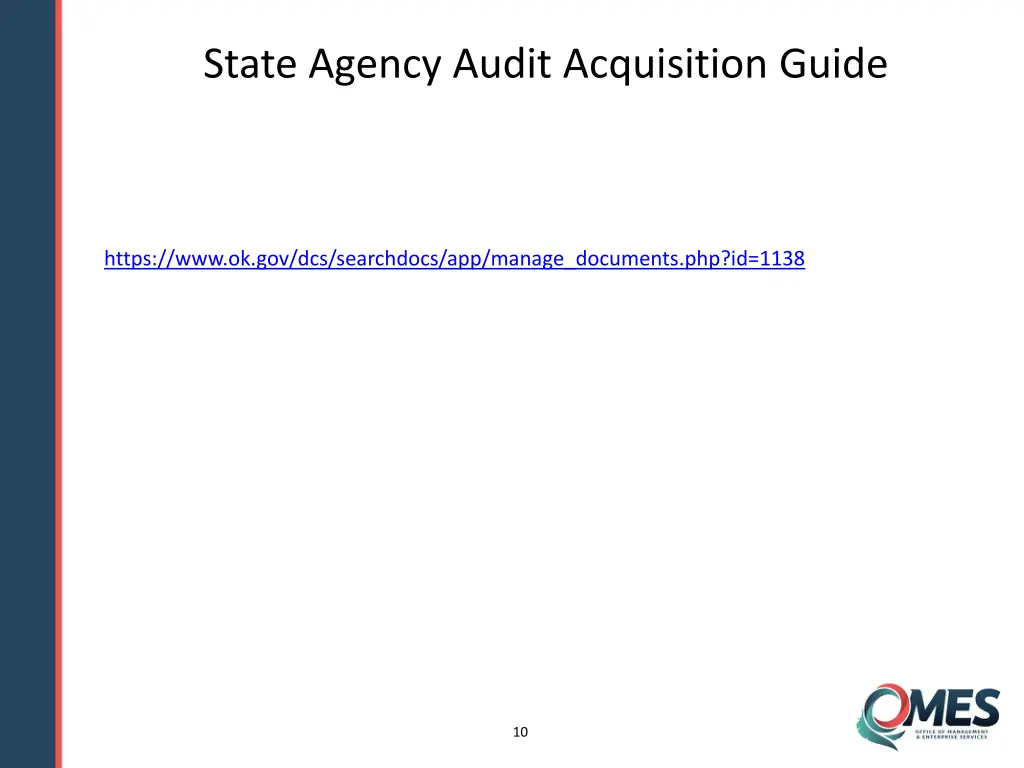 state agency audit acquisition guide