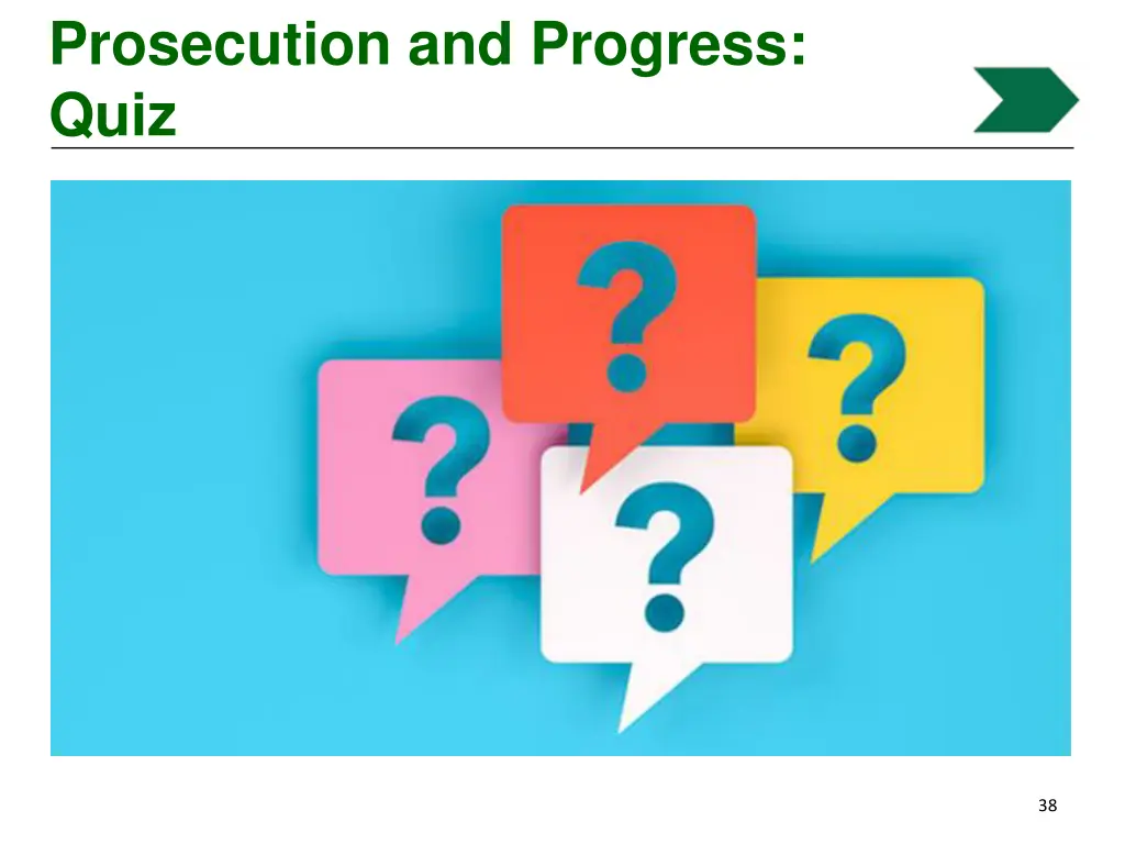 prosecution and progress quiz 4