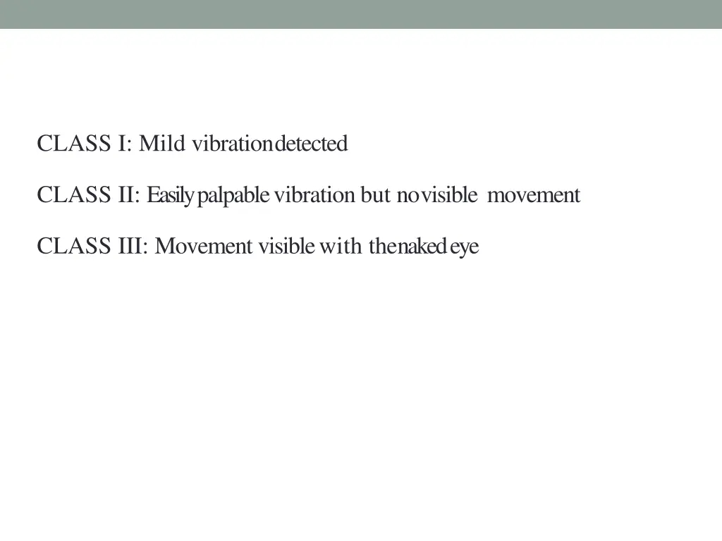 class i mild vibrationdetected