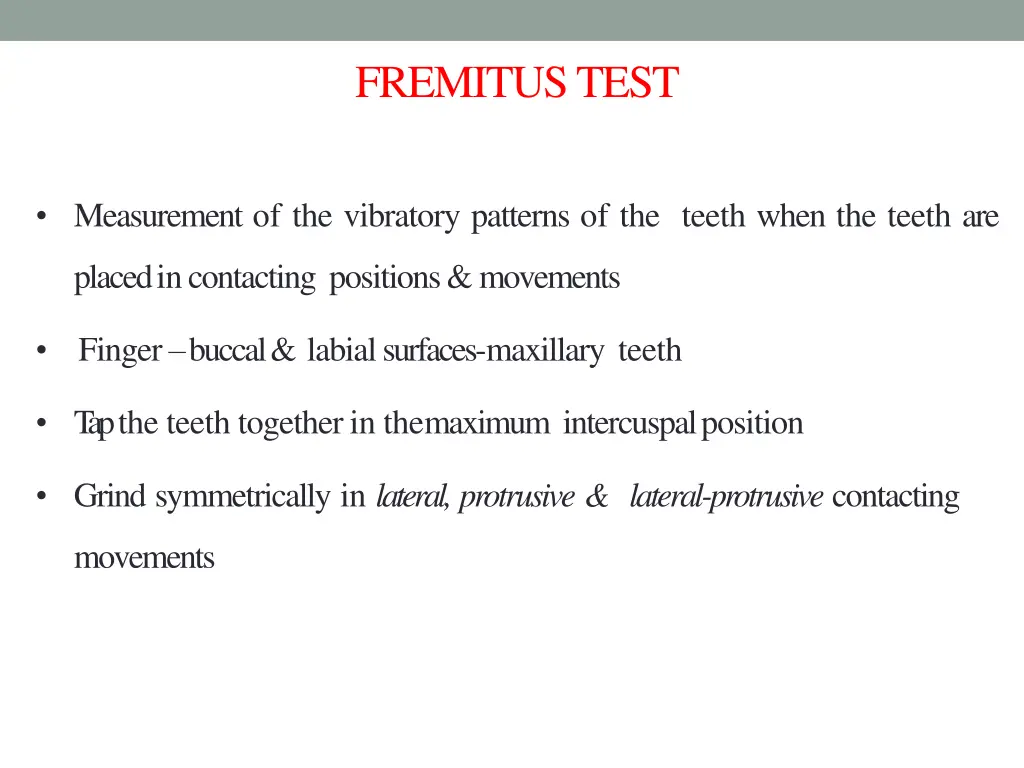 fremitus test