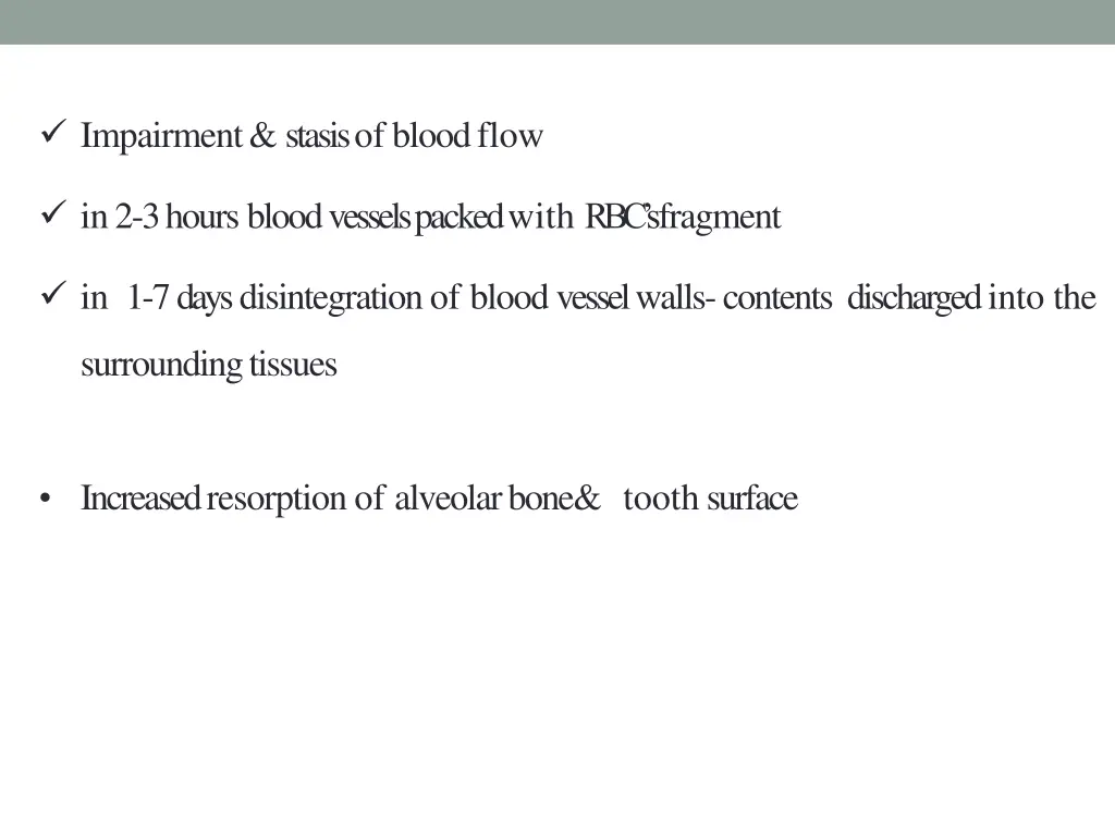 impairment stasisofbloodflow