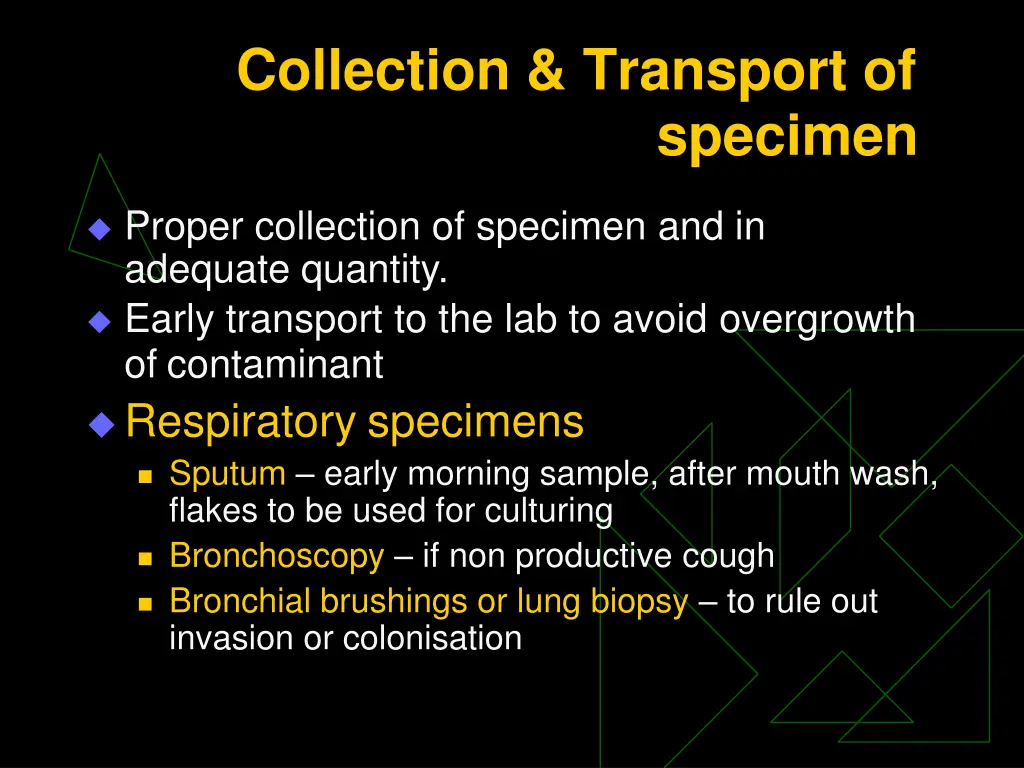 collection transport of