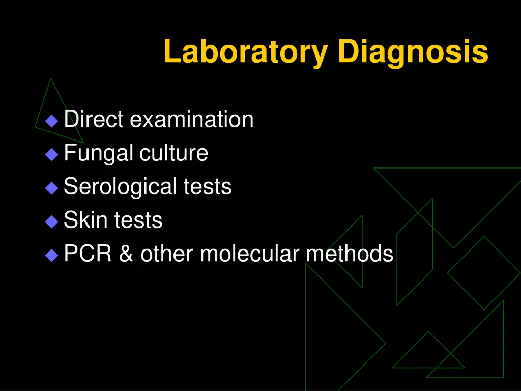 laboratory diagnosis