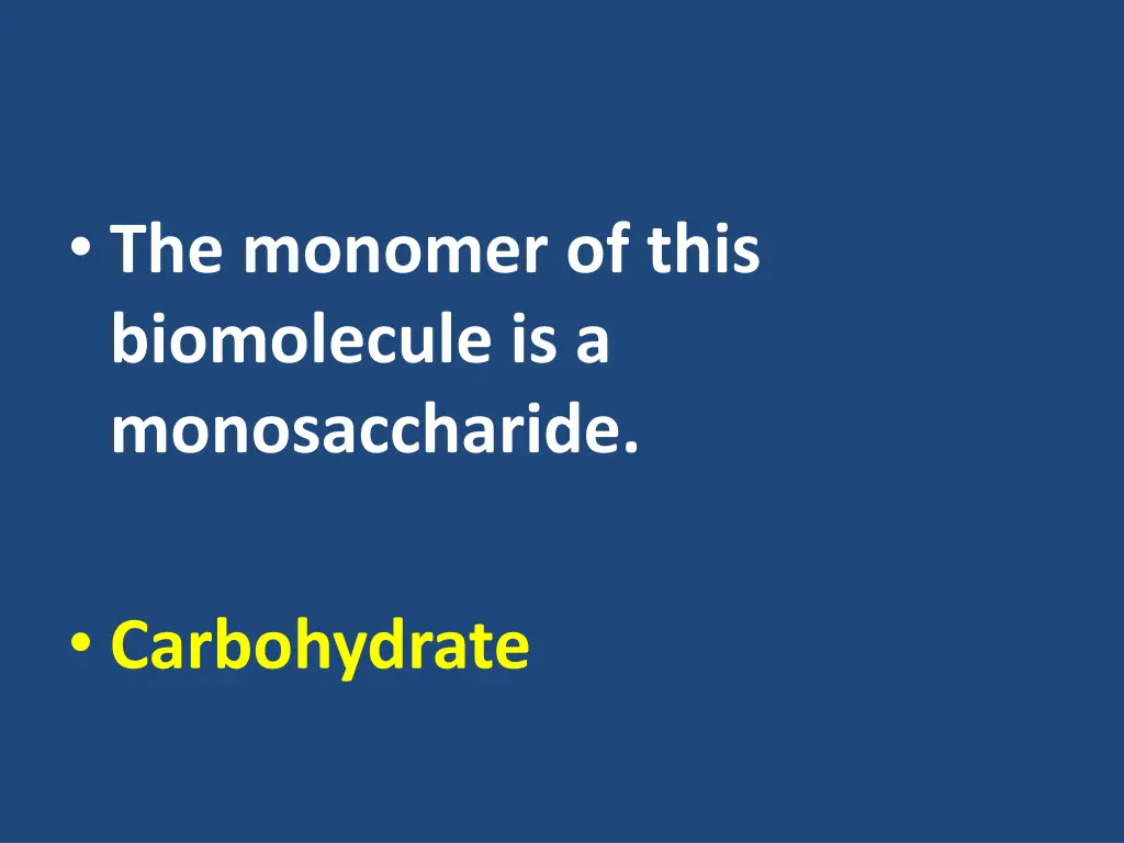 the monomer of this biomolecule