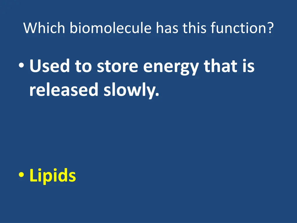 which biomolecule has this function 5