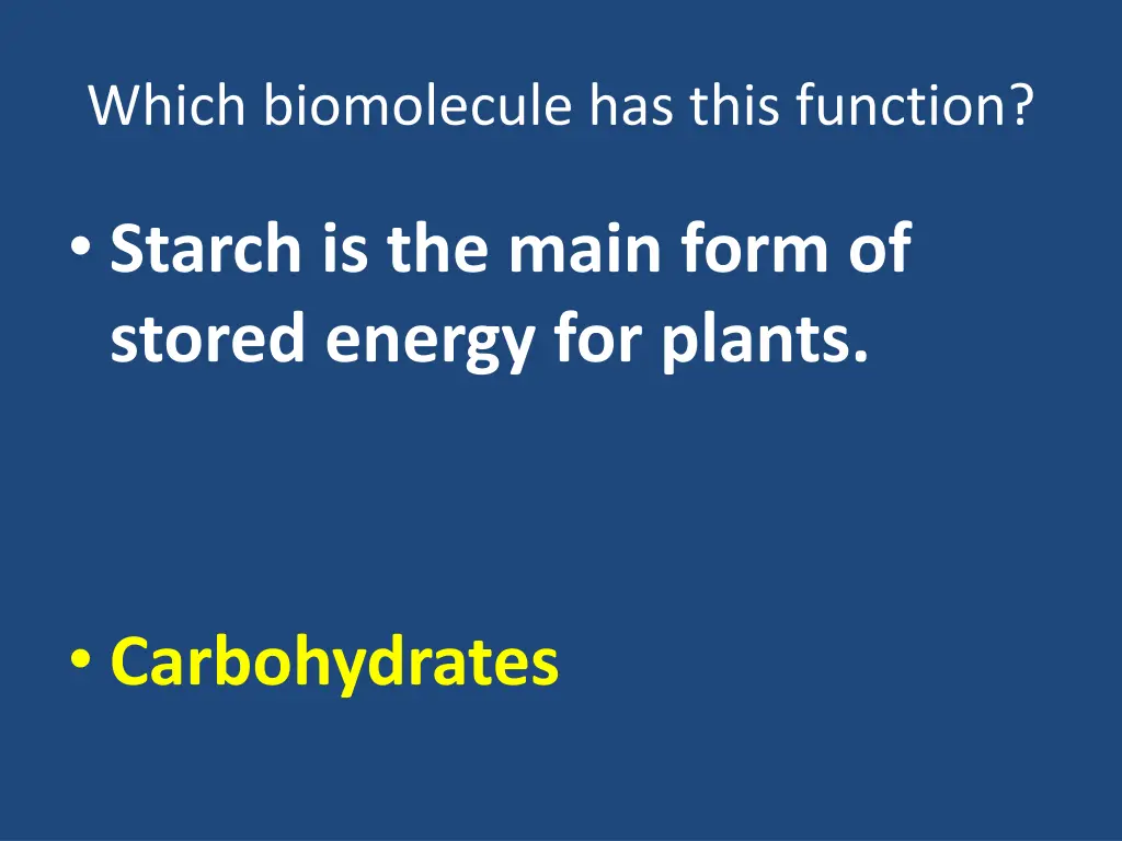 which biomolecule has this function 9