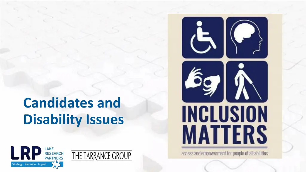 candidates and disability issues