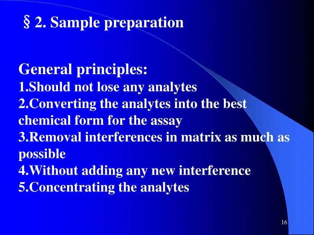 2 sample preparation