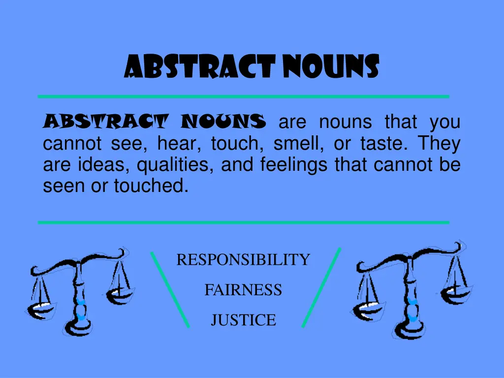 abstract nouns