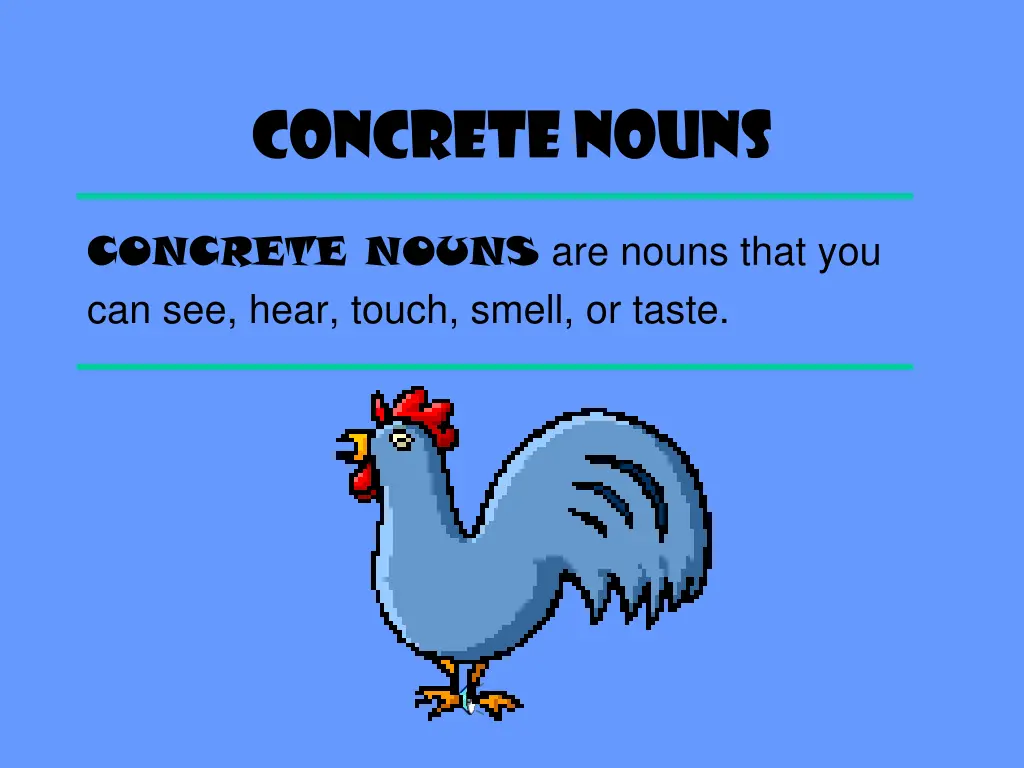 concrete nouns